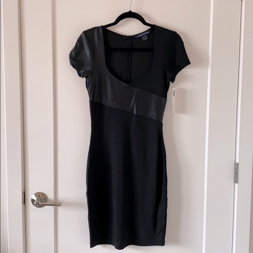 French Connection - Black/Vegan Leather Dress